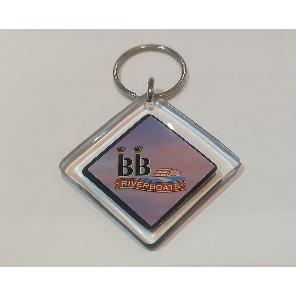 Vintage BB Front‎ Riverboat Keychain Keyring